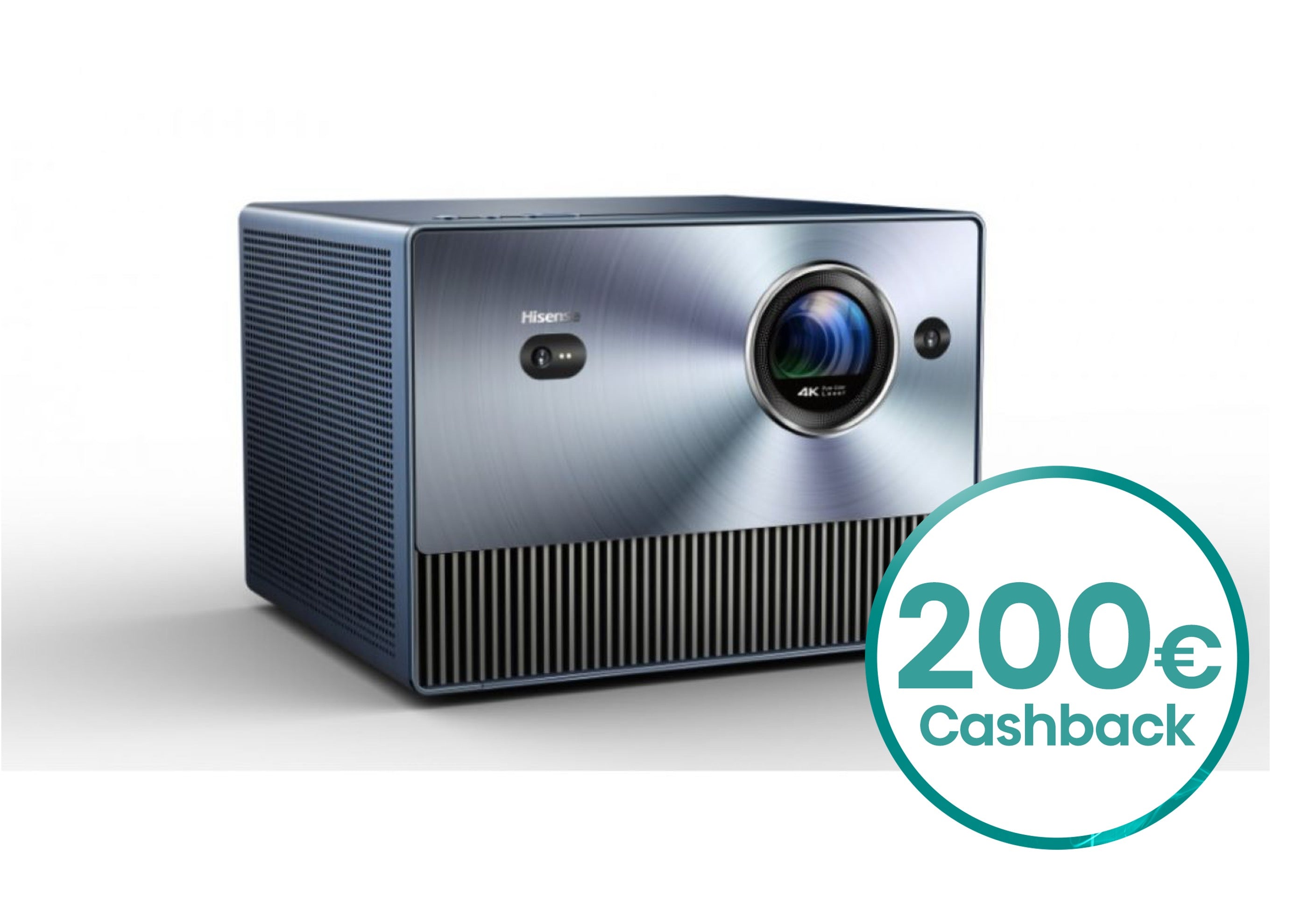 Hisense C1 Laser Projektor Bundle (C1 Smart Mini Projektor + Ultrakurzdistanz-Leinwand DLT100-B1 100 Zoll)