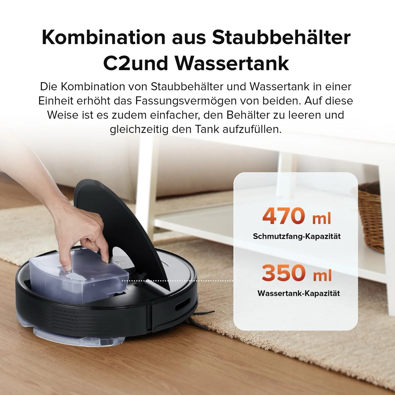 Roborock Q7 Max+ Saug-Wischroboter mit Entleerungsstation