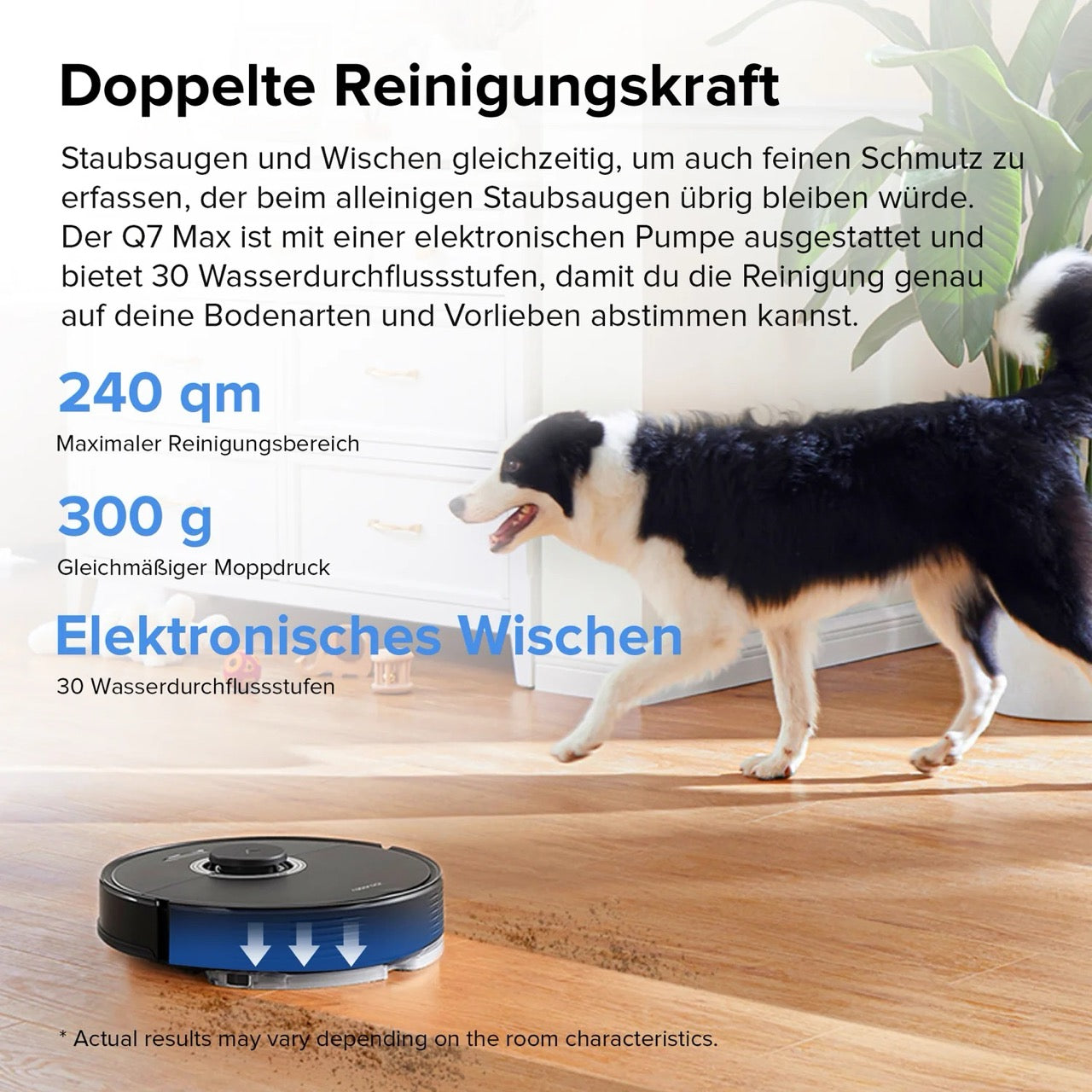 Roborock Q7 Max+ Saug-Wischroboter mit Entleerungsstation
