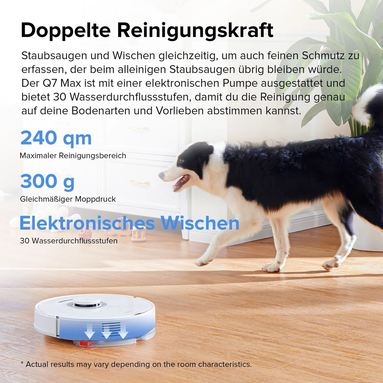 Roborock Q7 Max+ Saug-Wischroboter mit Entleerungsstation