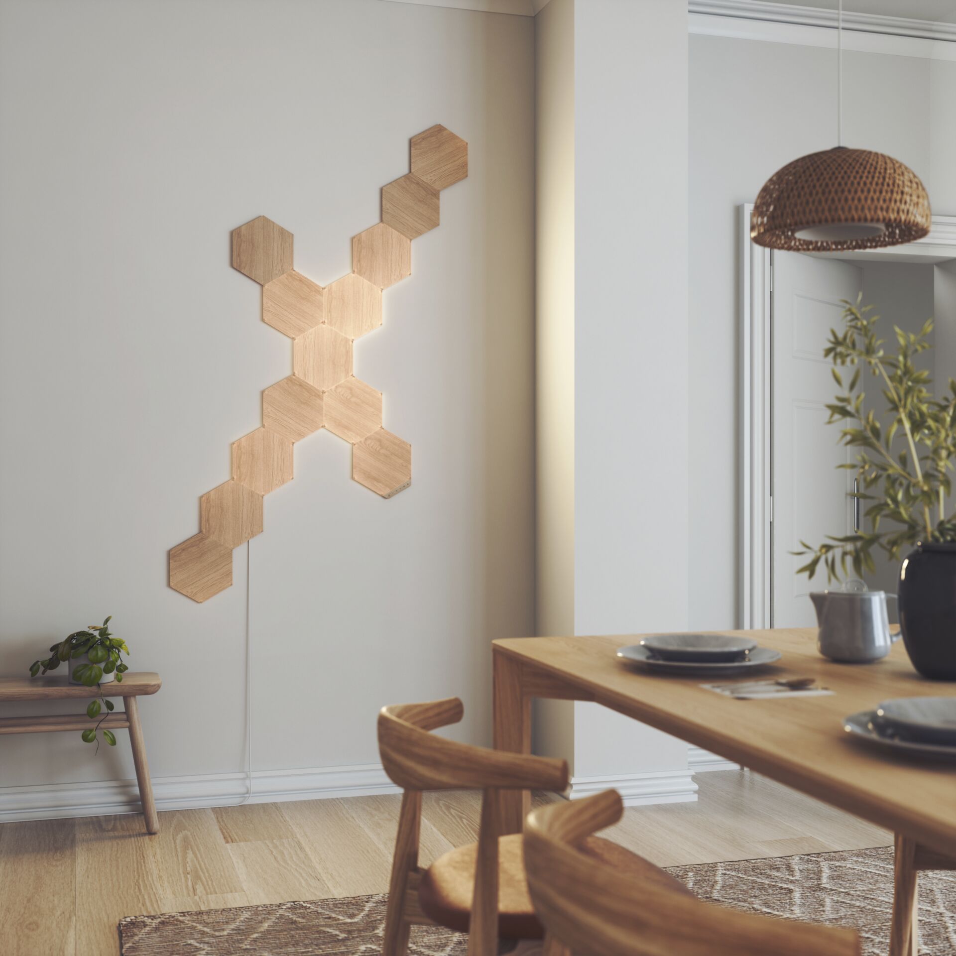 Nanoleaf Elements Hexagon Wood