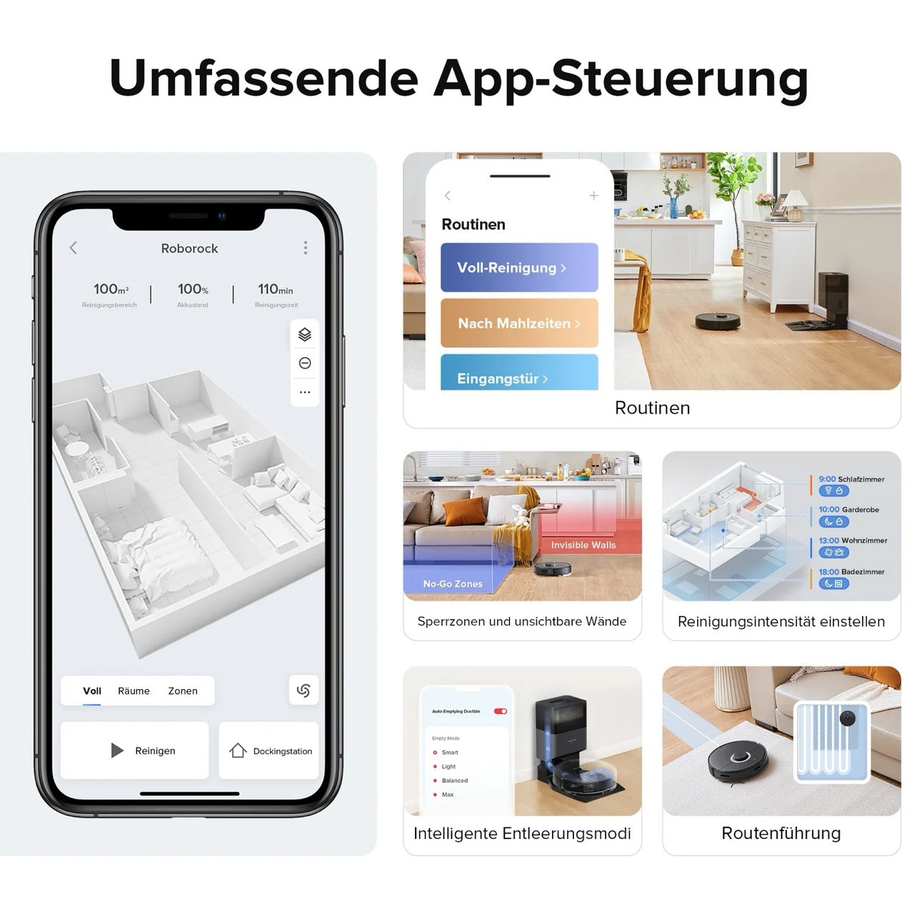Roborock Q7 Max+ Saug-Wischroboter mit Entleerungsstation