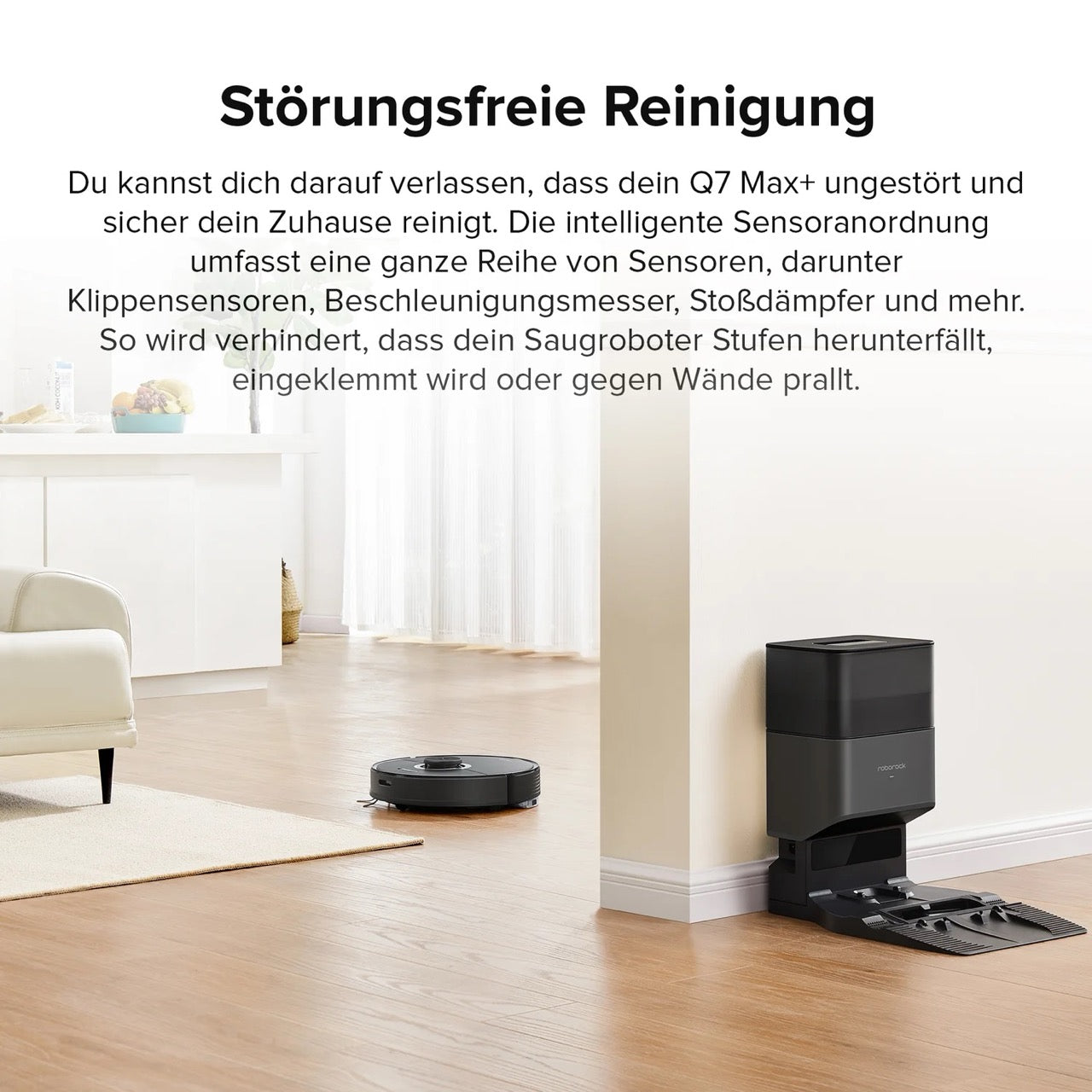 Roborock Q7 Max+ Saug-Wischroboter mit Entleerungsstation