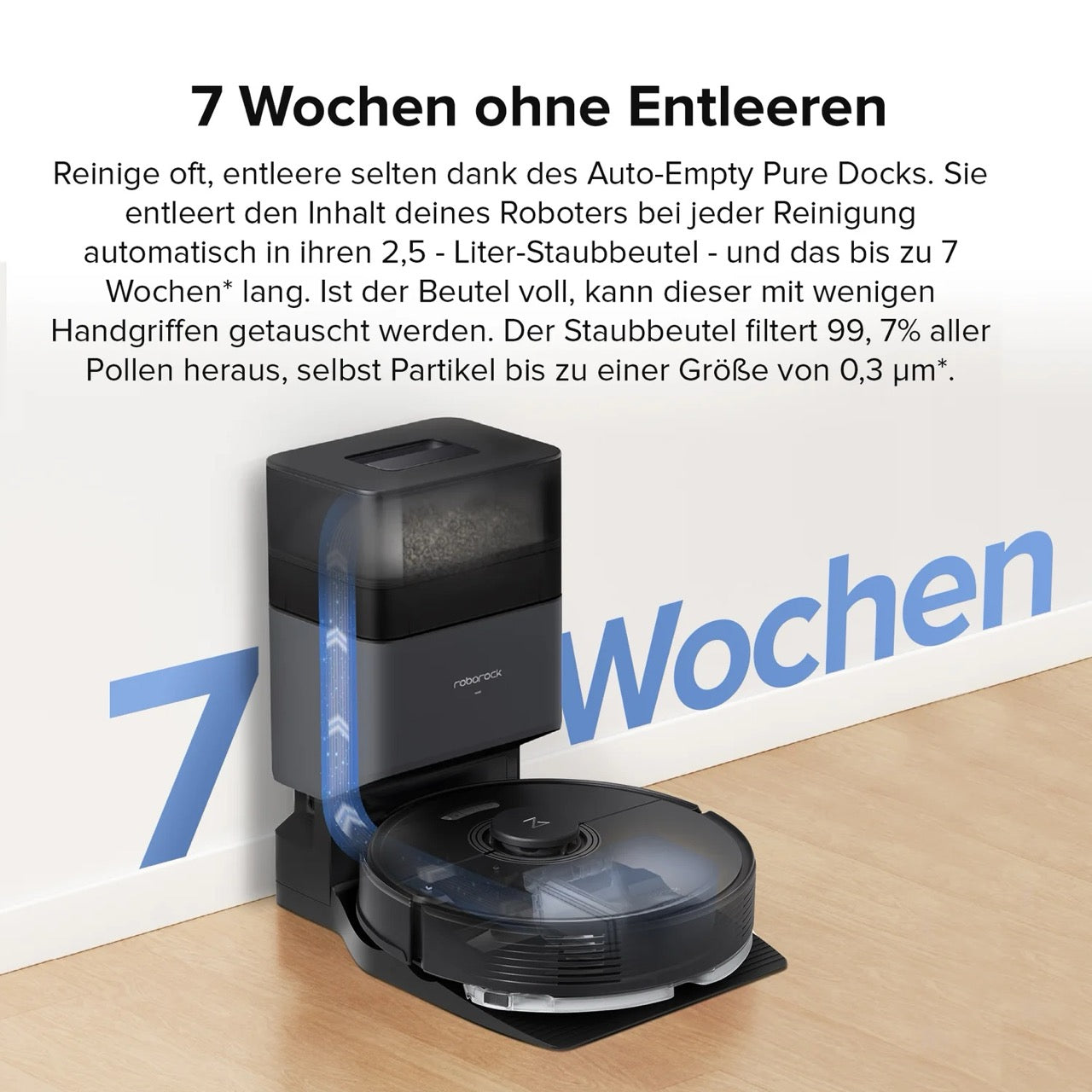 Roborock Q7 Max+ Saug-Wischroboter mit Entleerungsstation