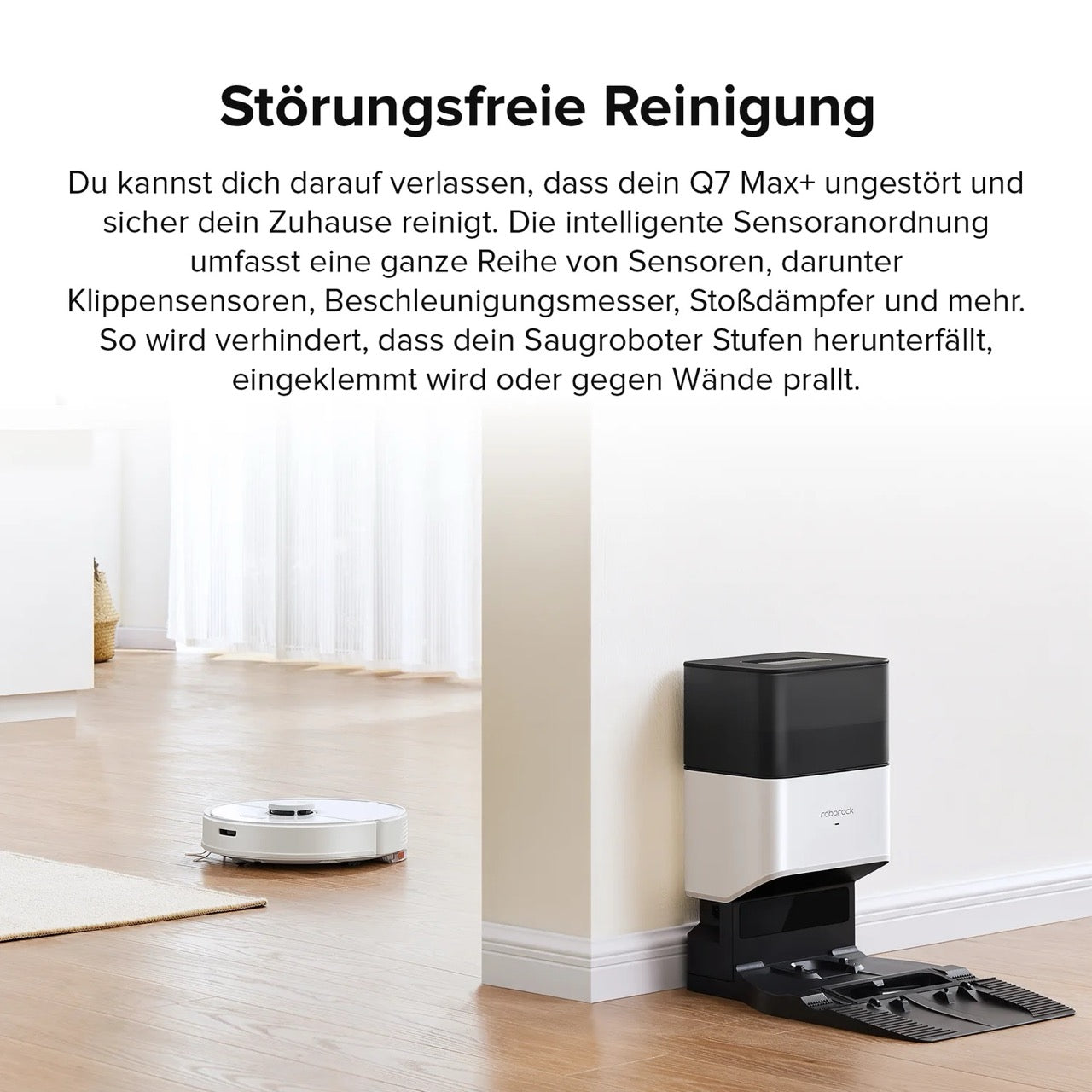 Roborock Q7 Max+ Saug-Wischroboter mit Entleerungsstation